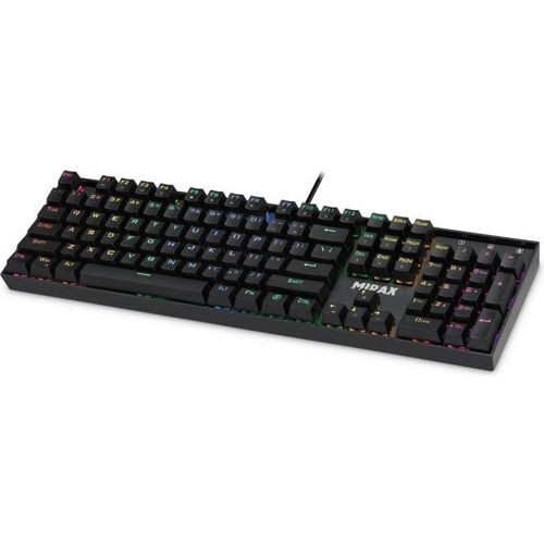 Defender Mechanische Tastatur MIRAX GK-352 mit RGB-Hintergrundbeleuchtung (Eng. Int., Kabelgebunden), Tastatur, Blau