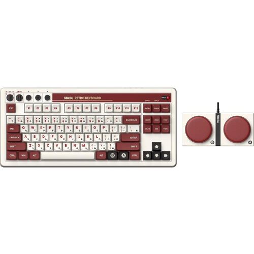 8bitdo Mechanische Tastatur Hot Swappable 87 Keys (US, Kabellos), Tastatur, Schwarz
