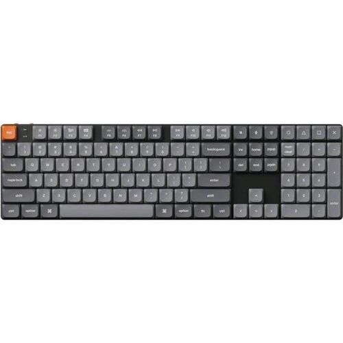 Keychron K5 Max QMK/VIA kabellose mechanische Tastatur mit weisser Hintergrundbeleuchtung und (US, Kabellos), Tastatur, Schwarz