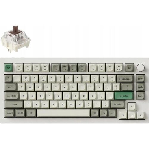 Keychron Q1 Max kabellose RGB-Mechanische Tastatur, Maus + Tastatur Zubehör, Weiss