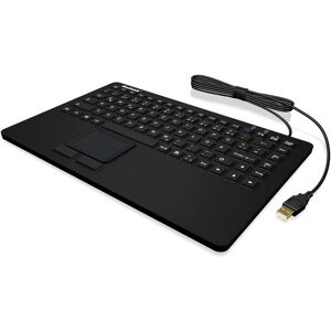 KeySonic KSK-5230 IN Silikontastatur mit Touchpad wasserdicht antimikrobisch Industrietastatur hitzebestae... (US, Kabelgebunden), Tastatur, Schwarz KeySonic KSK-5230 IN Silikontastatur mit Touchpad wasserdicht antimikrobisch Industrietastatur hitzebestae... (US, Kabelgebunden), Tastatur, Schwarz