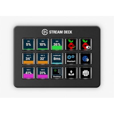 Elgato Stream Deck Scissor Keys, Streaming Deck, Schwarz Elgato Stream Deck Scissor Keys, Streaming Deck, Schwarz