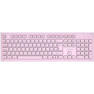 Canyon Computertastatur Tastatur HKB-W01 UK/US AAA Wireless Pink (US, Kabellos), Tastatur, Pink Canyon Computertastatur Tastatur HKB-W01 UK/US AAA Wireless Pink (US, Kabellos), Tastatur, Pink