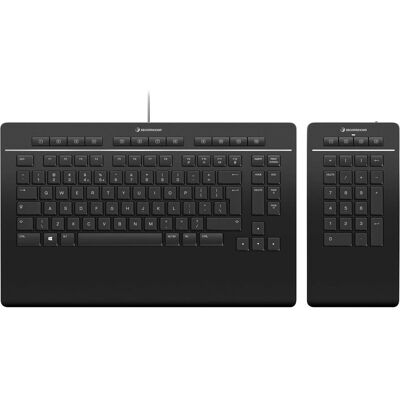 3Dconnexion Keyboard Pro with Numpad (US, Kabelgebunden, Kabellos), Tastatur, Schwarz 3Dconnexion Keyboard Pro with Numpad (US, Kabelgebunden, Kabellos), Tastatur, Schwarz