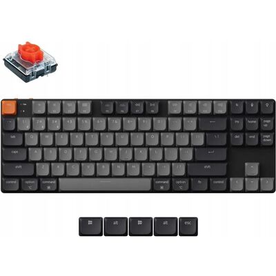 Keychron KEYBOARD WRL K1/BLACK K1X-A1 (US, Kabelgebunden, Kabellos), Tastatur, Schwarz Keychron KEYBOARD WRL K1/BLACK K1X-A1 (US, Kabelgebunden, Kabellos), Tastatur, Schwarz