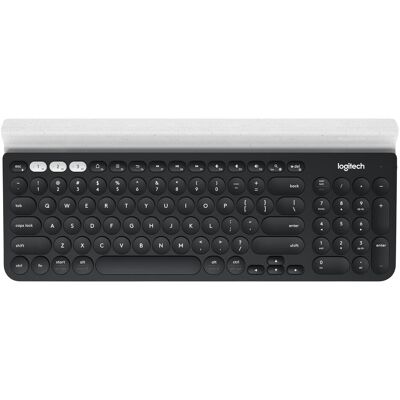 Logitech K780 (US, Kabellos), Tastatur, Silber, Schwarz Logitech K780 (US, Kabellos), Tastatur, Silber, Schwarz
