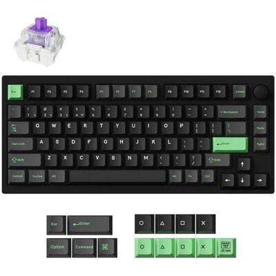 Keychron KEYBOARD WRL P1 HE RGB/BLACK P1H-M1Z (US, Kabelgebunden, Kabellos), Tastatur, Schwarz Keychron KEYBOARD WRL P1 HE RGB/BLACK P1H-M1Z (US, Kabelgebunden, Kabellos), Tastatur, Schwarz