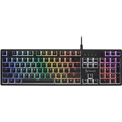 A4Tech Mechanische Tastatur BLOODY S510R Pudding (Blue Switch) (US, Kabelgebunden), Tastatur, Grau, Schwarz A4Tech Mechanische Tastatur BLOODY S510R Pudding (Blue Switch) (US, Kabelgebunden), Tastatur, Grau, Schwarz
