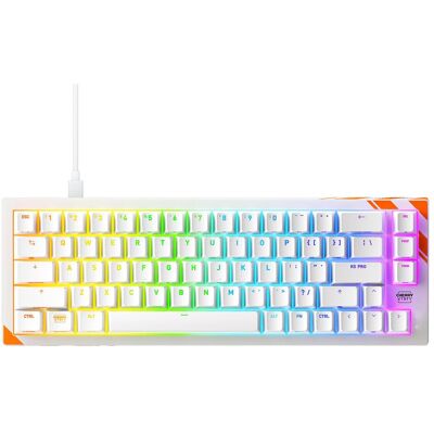 CHERRY K5 PRO TMR COMPACT, Kabelgebunden, USB, Mechanischer Switch, QWERTY, RGB-LED, Orange, Weiss (US, Kabelgebunden), Tastatur, Orange, Weiss CHERRY K5 PRO TMR COMPACT, Kabelgebunden, USB, Mechanischer Switch, QWERTY, RGB-LED, Orange, Weiss (US, Kabelgebunden), Tastatur, Orange, Weiss