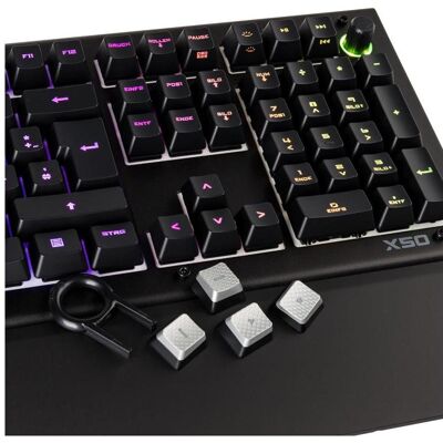 Das Keyboard X50Q, DE Layout, soft tactile Omron (DE, Kabelgebunden), Tastatur, Schwarz Das Keyboard X50Q, DE Layout, soft tactile Omron (DE, Kabelgebunden), Tastatur, Schwarz