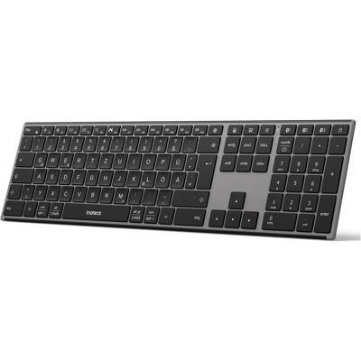Inateck KB06007 (DE, Kabellos), Tastatur, Grau Inateck KB06007 (DE, Kabellos), Tastatur, Grau