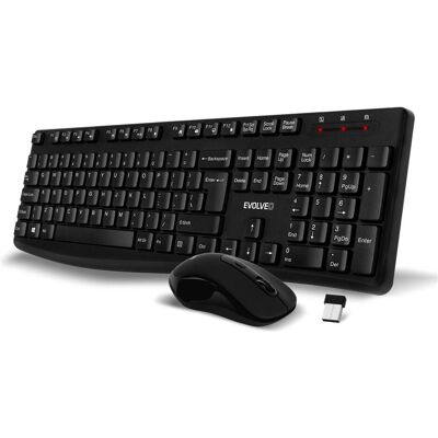 EVOLVEO - K1050 - Schwarz - 105 Tasten - Tastatur und Maus EVOLVEO - K1050 - Schwarz - 105 Tasten - Tastatur und Maus