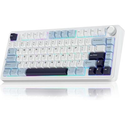 Aula F75 (Eng. Int., Kabelgebunden, Kabellos), Tastatur, Weiss Aula F75 (Eng. Int., Kabelgebunden, Kabellos), Tastatur, Weiss