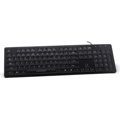 ART KL AK-20 SLIM Tastatur mit Beleuchtung AK-20 USB (US, Kabelgebunden), Tastatur, Schwarz ART KL AK-20 SLIM Tastatur mit Beleuchtung AK-20 USB (US, Kabelgebunden), Tastatur, Schwarz
