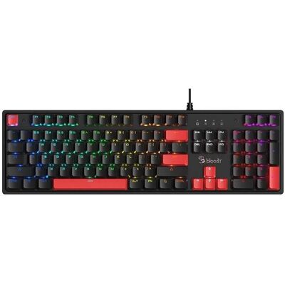 A4Tech Bloody S520N Fire Black (BLMS RED Plus Switch) (US, Kabelgebunden), Tastatur, Schwarz A4Tech Bloody S520N Fire Black (BLMS RED Plus Switch) (US, Kabelgebunden), Tastatur, Schwarz