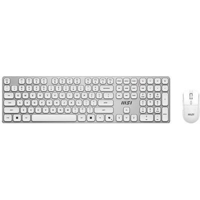 MSI Forge K210 Kombi-Weiss-Tastatur (US, Kabellos), Tastatur, Weiss MSI Forge K210 Kombi-Weiss-Tastatur (US, Kabellos), Tastatur, Weiss