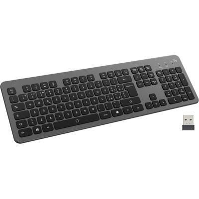 Ewent EW3296 (US, Kabellos), Tastatur, Schwarz, Grau Ewent EW3296 (US, Kabellos), Tastatur, Schwarz, Grau