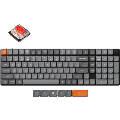 Keychron KEYBOARD WRL K17 MAX RGB/BLACK K17M-H1 (US, Kabelgebunden, Kabellos), Tastatur, Schwarz Keychron KEYBOARD WRL K17 MAX RGB/BLACK K17M-H1 (US, Kabelgebunden, Kabellos), Tastatur, Schwarz