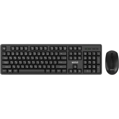 Marvo WS005 2.4GHz Wireless Keyboard and Mouse Black (US, Kabellos), Tastatur, Schwarz Marvo WS005 2.4GHz Wireless Keyboard and Mouse Black (US, Kabellos), Tastatur, Schwarz