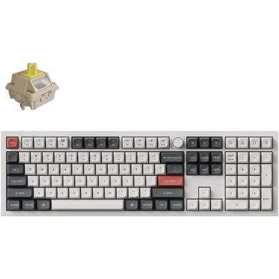 Keychron KEYBOARD WRL Q6 ULTRA/WHITE Q6U-P4 (US, Kabelgebunden, Kabellos), Tastatur, Weiss Keychron KEYBOARD WRL Q6 ULTRA/WHITE Q6U-P4 (US, Kabelgebunden, Kabellos), Tastatur, Weiss