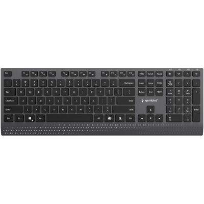 Gembird Klawiatura Slim Przewodowa Multimedialna Czarna USB-C Układ Us (Eng. Int., Kabelgebunden), Tastatur, Schwarz Gembird Klawiatura Slim Przewodowa Multimedialna Czarna USB-C Układ Us (Eng. Int., Kabelgebunden), Tastatur, Schwarz