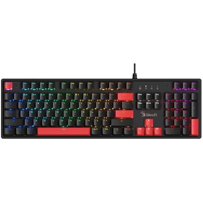 A4Tech Bloody S520N Fire Black (BLMS RED Plus Switch) (US, Kabelgebunden), Tastatur, Schwarz A4Tech Bloody S520N Fire Black (BLMS RED Plus Switch) (US, Kabelgebunden), Tastatur, Schwarz
