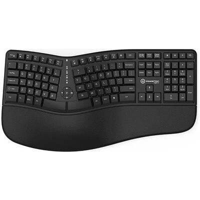 Powerton ERGO LANA Ergonomische Tastatur verkabelt (USB) US, schwarz (US, Kabelgebunden), Tastatur, Schwarz Powerton ERGO LANA Ergonomische Tastatur verkabelt (USB) US, schwarz (US, Kabelgebunden), Tastatur, Schwarz