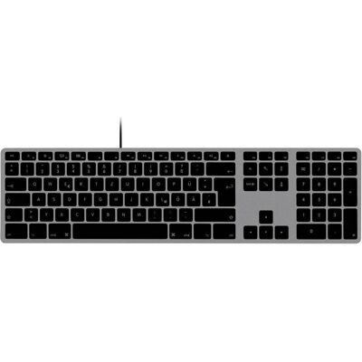 Matias Wired USB-C Keyboard for Mac - Space Gray - German Version USB Ta (DE, Kabelgebunden), Tastatur, Grau Matias Wired USB-C Keyboard for Mac - Space Gray - German Version USB Ta (DE, Kabelgebunden), Tastatur, Grau