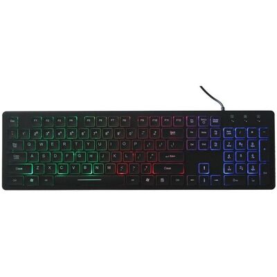 ART KL AK-20 SLIM Tastatur mit Beleuchtung AK-20 USB (US, Kabelgebunden), Tastatur, Schwarz ART KL AK-20 SLIM Tastatur mit Beleuchtung AK-20 USB (US, Kabelgebunden), Tastatur, Schwarz