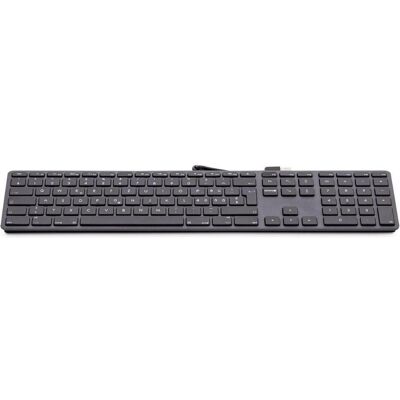 LMP USB numeric Keyboard KB-1243, 109 keys (ANSI), 2x USB, aluminum, US layout, macOS, space grey (US, Kabelgebunden), Tastatur, Grau LMP USB numeric Keyboard KB-1243, 109 keys (ANSI), 2x USB, aluminum, US layout, macOS, space grey (US, Kabelgebunden), Tastatur, Grau