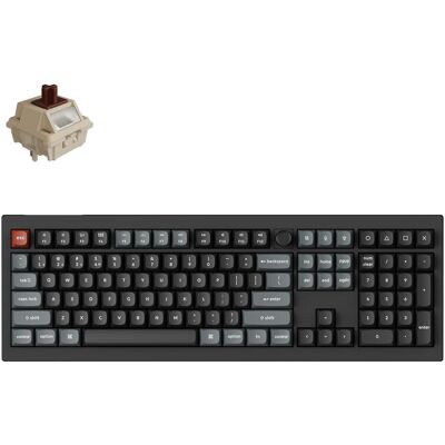 Keychron KEYBOARD WRL V6 ULTRA/BLACK V6U-D3 (US, Kabelgebunden, Kabellos), Tastatur, Schwarz Keychron KEYBOARD WRL V6 ULTRA/BLACK V6U-D3 (US, Kabelgebunden, Kabellos), Tastatur, Schwarz