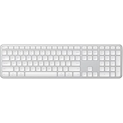 Satechi Slim EX3 - Bluetooth-Tastatur für drei Geräte (US, Kabellos), Tastatur, Silber Satechi Slim EX3 - Bluetooth-Tastatur für drei Geräte (US, Kabellos), Tastatur, Silber