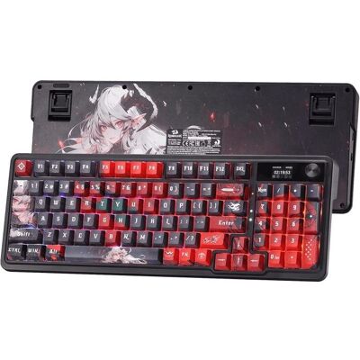 Redragon Artemis Pro (US, Kabelgebunden, Kabellos), Tastatur, Rot, Schwarz, Grau Redragon Artemis Pro (US, Kabelgebunden, Kabellos), Tastatur, Rot, Schwarz, Grau