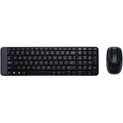 Logitech MK220 (Eng. Int., Kabellos), Tastatur, Schwarz Logitech MK220 (Eng. Int., Kabellos), Tastatur, Schwarz