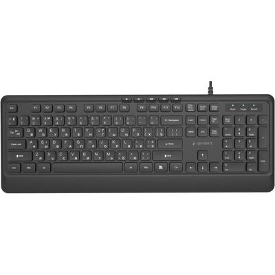 Gembird Przewodowa Klawiatura Multimedialna Slim 5 Klawiszy Hotkeys Ru Layout Czarna (US, Kabelgebunden), Tastatur, Schwarz Gembird Przewodowa Klawiatura Multimedialna Slim 5 Klawiszy Hotkeys Ru Layout Czarna (US, Kabelgebunden), Tastatur, Schwarz
