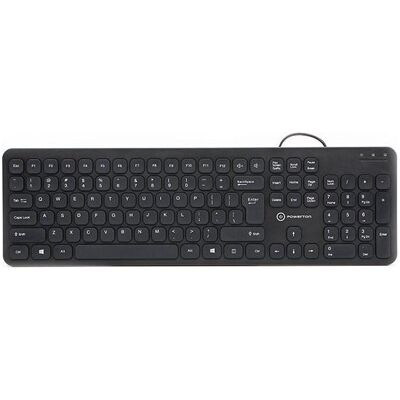 Powerton LIFE SLIM Tastatur verkabelt (USB) US, schwarz (US, Kabelgebunden), Tastatur, Schwarz Powerton LIFE SLIM Tastatur verkabelt (USB) US, schwarz (US, Kabelgebunden), Tastatur, Schwarz