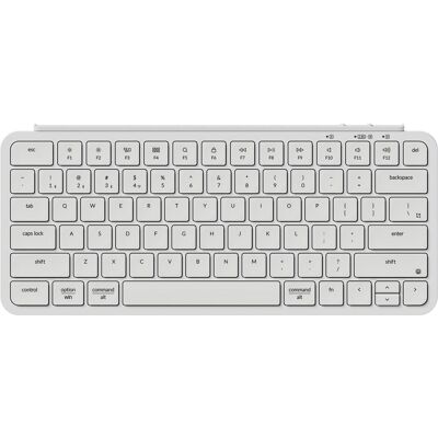 Keychron B1 Pro (US, Kabellos), Tastatur, Weiss, Grau Keychron B1 Pro (US, Kabellos), Tastatur, Weiss, Grau