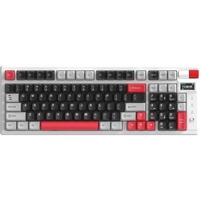 Marvo Monka KG991W Mechanical Keyboard RGB Blue Switch Wireless KG991W (US, Kabelgebunden, Kabellos), Tastatur, Mehrfarbig, Weiss Marvo Monka KG991W Mechanical Keyboard RGB Blue Switch Wireless KG991W (US, Kabelgebunden, Kabellos), Tastatur, Mehrfarbig, Weiss