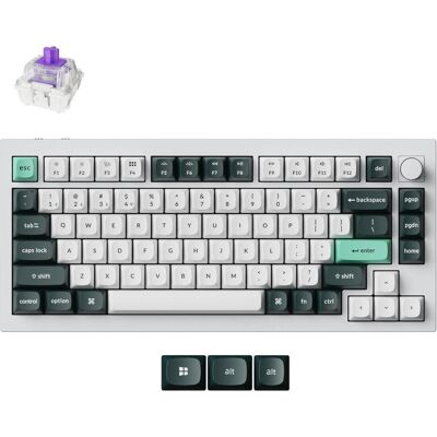 Keychron Q1 HE (Magnetic Switch) (US, Kabelgebunden, Kabellos), Tastatur, Weiss Keychron Q1 HE (Magnetic Switch) (US, Kabelgebunden, Kabellos), Tastatur, Weiss