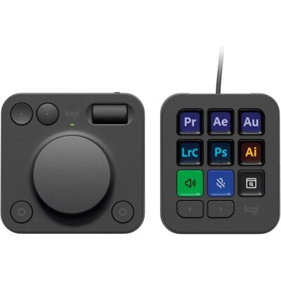 Logitech Mx Creative Console (Ohne Tastaturlayout, Kabelgebunden), Tastatur, Grau Logitech Mx Creative Console (Ohne Tastaturlayout, Kabelgebunden), Tastatur, Grau