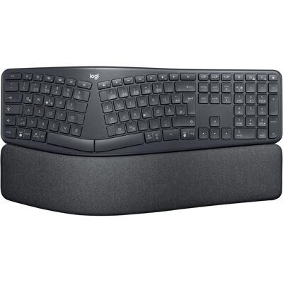 Logitech Ergo K860 (Eng. Int., Kabellos), Tastatur, Grau, Schwarz Logitech Ergo K860 (Eng. Int., Kabellos), Tastatur, Grau, Schwarz