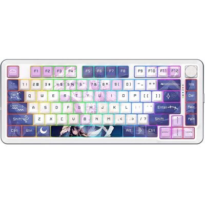 Redragon K681ACG-RGB-PRO Cyrus (Eng. Int., Kabellos), Tastatur, Weiss Redragon K681ACG-RGB-PRO Cyrus (Eng. Int., Kabellos), Tastatur, Weiss