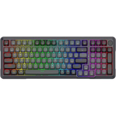 Redragon K688GB-RGB-PRO Bragi (Eng. Int., Kabelgebunden, Kabellos), Tastatur, Schwarz, Grau Redragon K688GB-RGB-PRO Bragi (Eng. Int., Kabelgebunden, Kabellos), Tastatur, Schwarz, Grau
