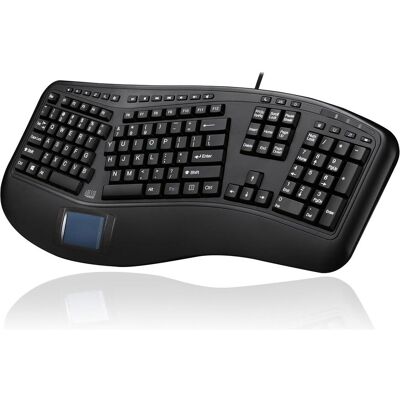 Adesso Tru-Form 450 Tastatur USB QWERTY US Englisch Schwarz (US, Kabelgebunden), Tastatur, Schwarz Adesso Tru-Form 450 Tastatur USB QWERTY US Englisch Schwarz (US, Kabelgebunden), Tastatur, Schwarz