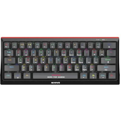Marvo HECATE 61R Tastatur verkabelt (USB) US, schwarz mechanische (US, Kabelgebunden), Tastatur, Schwarz, Rot, Grün Marvo HECATE 61R Tastatur verkabelt (USB) US, schwarz mechanische (US, Kabelgebunden), Tastatur, Schwarz, Rot, Grün
