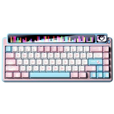 Aula Leobog gasket AMG65 Blue LightFeather switch RGB (Eng. Int., Kabelgebunden, Kabellos), Tastatur, Blau Aula Leobog gasket AMG65 Blue LightFeather switch RGB (Eng. Int., Kabelgebunden, Kabellos), Tastatur, Blau