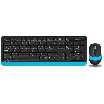 A4Tech FG1010 (US, Kabellos), Tastatur, Schwarz, Blau A4Tech FG1010 (US, Kabellos), Tastatur, Schwarz, Blau