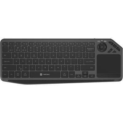 Genesis Bezdrátová klávesnice pro Smart TV Natec TURBOT 2/USB+BT/US/Černá (US, Kabellos), Tastatur, Schwarz Genesis Bezdrátová klávesnice pro Smart TV Natec TURBOT 2/USB+BT/US/Černá (US, Kabellos), Tastatur, Schwarz