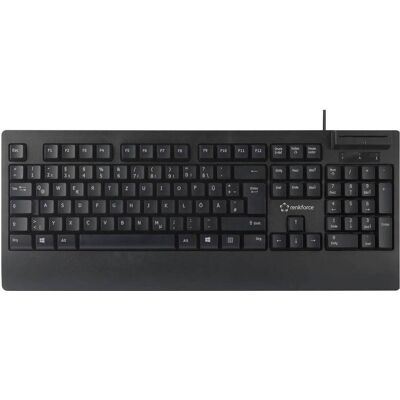 Renkforce RF-CKB-200 USB Tastatur - Deutsch QWERTZ - Chipkarten-Leser Renkforce RF-CKB-200 USB Tastatur - Deutsch QWERTZ - Chipkarten-Leser