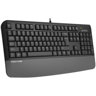 A4Tech FK20, multimediální kancelářská klávesnice, CZ/US, USB, šedá (US, Kabelgebunden), Tastatur, Grau A4Tech FK20, multimediální kancelářská klávesnice, CZ/US, USB, šedá (US, Kabelgebunden), Tastatur, Grau
